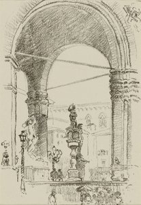 Loggia dei Lanzi - William Penhallow Henderson