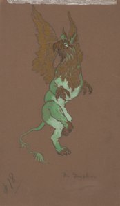 Le Gryphon (conception des costumes pour Alice au pays des merveilles, 1915) - William Penhallow Henderson