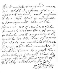 Une lettre de William Penn de Pennsylvanie, fin du 17e-début du 18e siècle, 1840 - William Penn