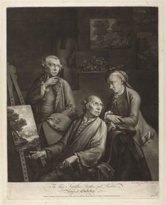 Portrait de William, John et George Smith de Chichester (The Three Smiths; Brothers, and Painters, Natives of Chichester) - William Pether