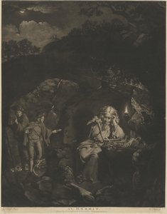 Un Ermite - William Pether after Joseph Wright