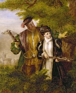 Le roi Henri et Anne Boleyn chassant le cerf dans la forêt de Windsor, 1903 - William Powell Frith