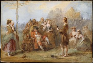 Le Ménestrel, années 1840 - William Powell Frith