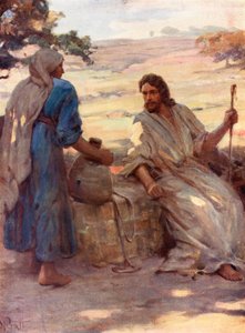 La femme au puits de Samarie, Jean iv, 6, 7 - William Pratt
