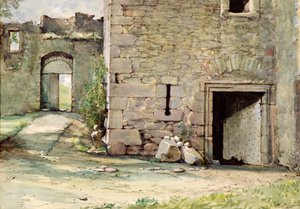 La porte ouest, Château de Mains