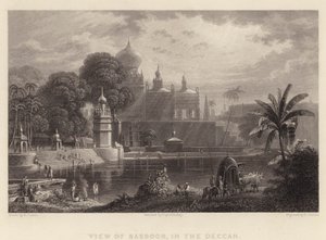 Vue de Sassoor, dans le Deccan