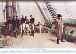 Napoléon à bord du Bellerophon, illustration de 