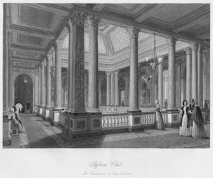 Reform Club. Les Couloirs du Salon, vers 1841 - William Radclyffe