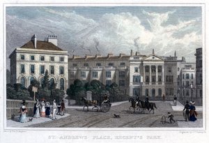 St Andrews Place, Regents Park, Londres, 1828 - William Radclyffe