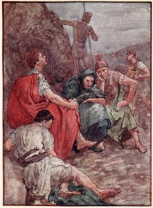 Brutus et ses compagnons après la bataille de Philippes, illustration de 