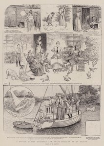 Une famille écossaise Robinson et leurs vacances sur une île - William Ralston