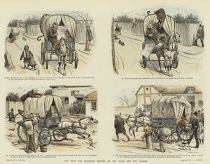 La Véritable et Divertissante Histoire du Tigre et du Porteur (chromolitho)
