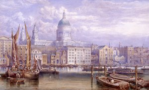 Saint-Paul depuis Bankside, Londres - William Richardson