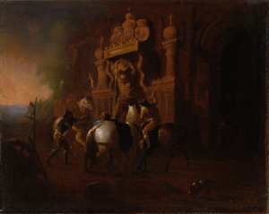 Chevaux à une fontaine - William Rimmer
