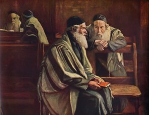 Synagogue juive, Spitalfields, 1935 - William Rothenstein