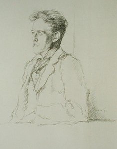 Portrait de Hilaire Belloc (1870-1953) - William Rothenstein