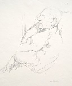 Sir Francis Seymour Haden endormi - William Rothenstein