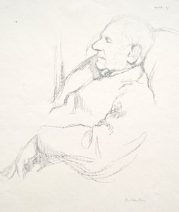 Sir Francis Seymour Haden endormi, 1897 - William Rothenstein
