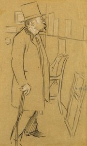 Le Connaisseur - Peut-être un portrait de M. Julien, vers 1890 - William Rothenstein