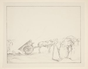 Brûlage de chiendent - William Rothenstein