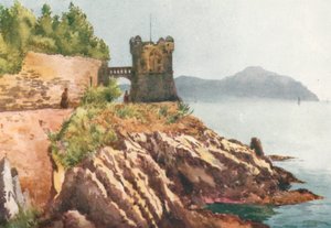 La Promenade, Nervi (lithographie couleur)