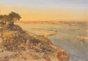Allahabad, depuis la Rive Droite de la Jumna - William Simpson
