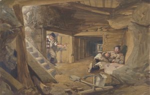 Mine dans le bastion du Mat, Sébastopol, Crimée - William Simpson