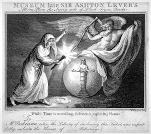 Billet pour le musée Leverian, Albion Place, Southwark, Londres, vers 1805 - William Skelton