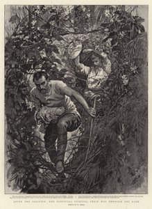 Après le désastre, les survivants se frayant un chemin à travers la brousse - William Small