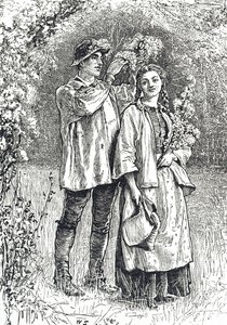 Gravure représentant le couronnement de la Reine de Mai