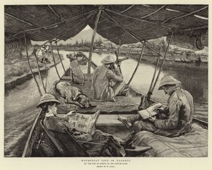 Vie en péniche au Cachemire