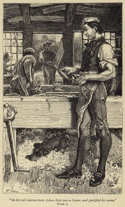 Dans sa grande stature, Adam Bede était un Saxon, et justifiait son nom - William Small