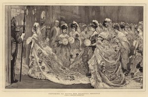 Préparation pour entrer en présence de Sa Majesté - William Small