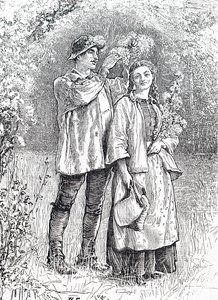 Le couronnement de la reine de mai avec une couronne d