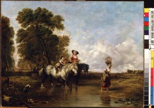 Traversée à gué - William Snr. Shayer