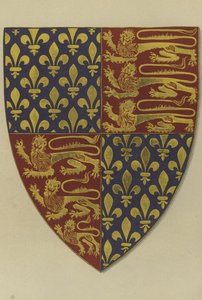Armoiries du roi Édouard III, de sa tombe à l
