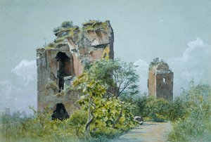 Thermes de Trajan Sette Sale, Villa Brancaccio, Rome, vers 1882 - William Stanley Haseltine