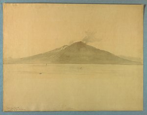 Étude du mont Vésuve depuis Sorrente, Italie - William Stanley Haseltine