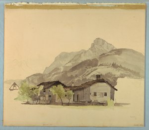 Étude de paysage, Brunnen, Suisse - William Stanley Haseltine