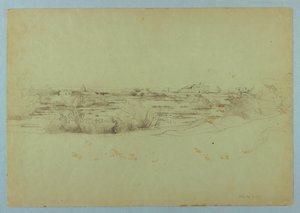 Étude de paysage, Ostie, Italie