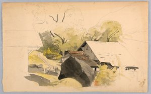 Étude de paysage, Suisse - William Stanley Haseltine