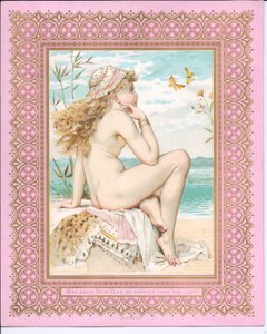 Carte de Nouvel An victorienne d