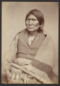 Chef comanche à cheval [Tuh-huh-yet, Nau-qua-hip, Champion Rider] - William Stinson Soule