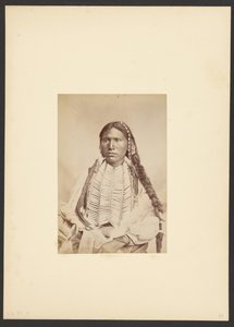 Brave Kiowa en tenue de guerre [probablement Koi-khan-hole] - William Stinson Soule