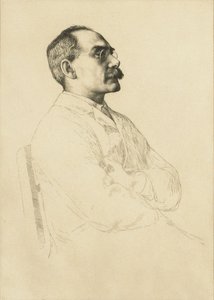 Portrait de Rudyard Kipling - William Strang