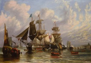 Guerre de Crimée, embarquement des troupes anglaises, 1855