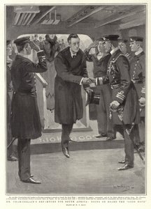 Départ de M. Chamberlain pour l