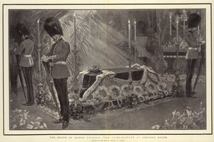 La mort de la reine Victoria, la mise en bière à Osborne House