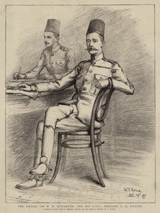Le Sirdar, Sir H H Kitchener, et son ADC, Bimbashi J K Watson - William T. Maud