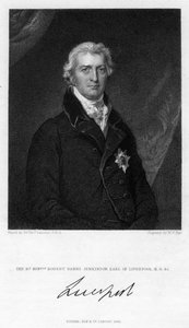 Robert Jenkinson, 2e comte de Liverpool, homme politique britannique et Premier ministre, 1835